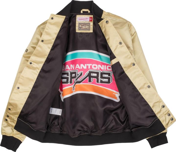 Produktbild Mitchell & Ness M&N Lightweight Satin Jacke - San Antonio Spurs gold - XL (XL)