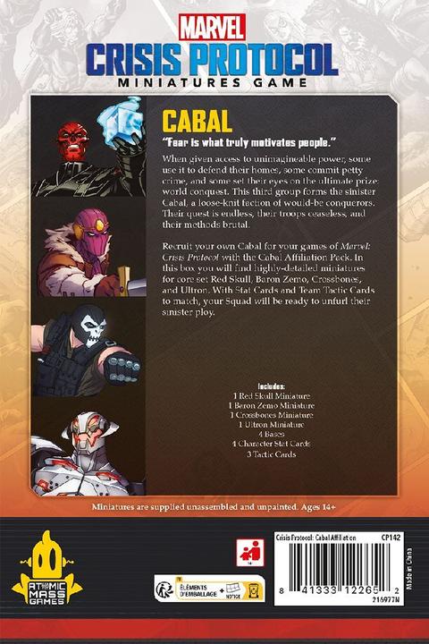 Actual product image Atomic Mass Games AMGD2113 - Marvel: Crisis Protocol - Cabal Affiliation Pack