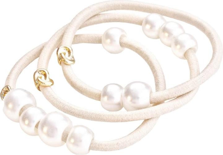 Produktbild Corinne World - Hair Tie Big Pearls Vintage (Haargummi)
