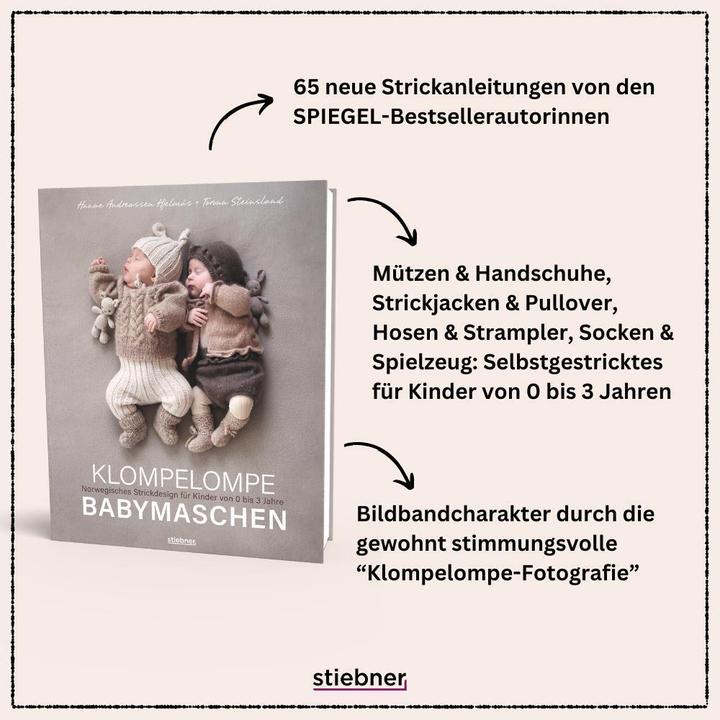 Produktbild Klompelompe Babymaschen (Deutsch, Hanne Andreassen Hjelmås, Torunn Steinsland, 2024)