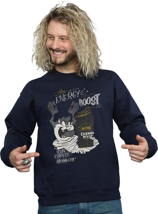 Actual product image Looney Tunes Mens Taz Energy Boost Sweatshirt (L)