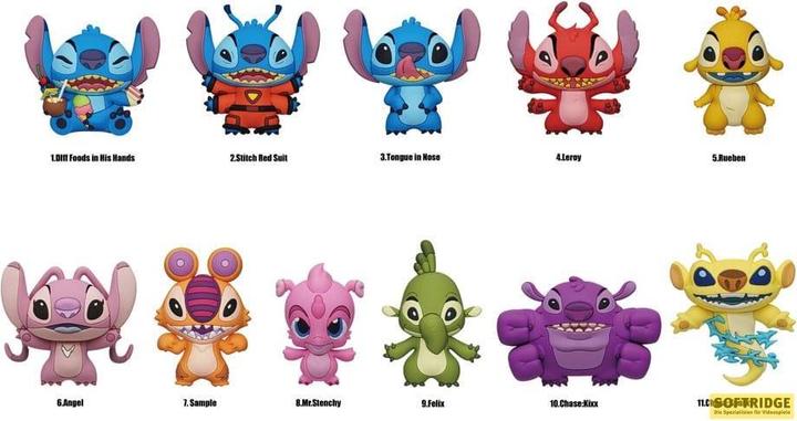 Produktbild Monogram Int. Lilo & Stitch PVC-Taschenanhänger Serie 5 Display (24)