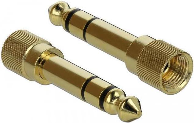 Actual product image Delock 3 Pin with 6.5mm screw adapter (2 m, 3.5mm jack (AUX))