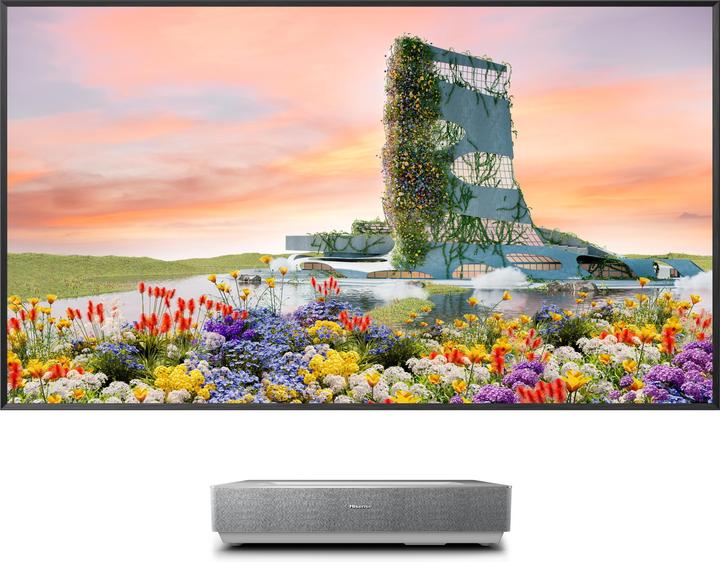 Produktbild Hisense 100L5HD inkl. 100" ALR Daylight Leinwand (4K, 2600 lm, 0.25:1)