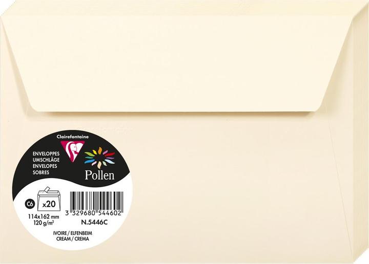 Produktbild Clairefontaine Briefumschlag Pollen Format des Umschlages: DIN C6 Masse: 162 x 114 mm (B x H) (C6, 20 x)