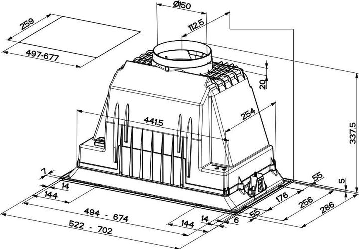 Image du produit Inka Plus Hc X A52 (Hotte écran plat)