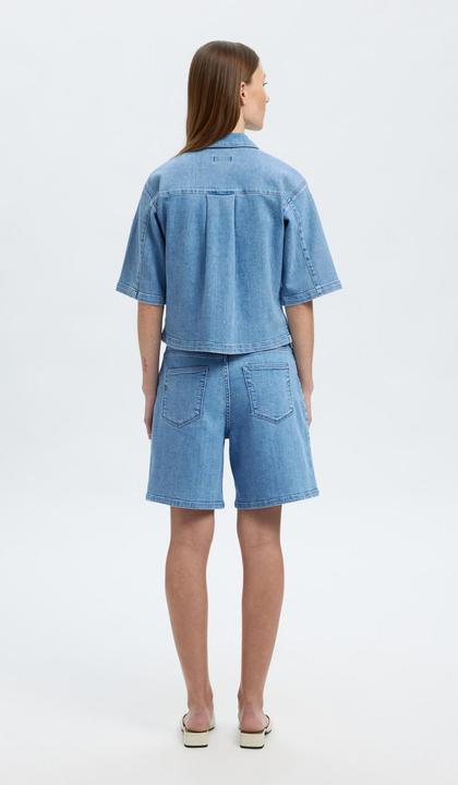 Actual product image Selected Femme Denim Kurzarmhemd (42)