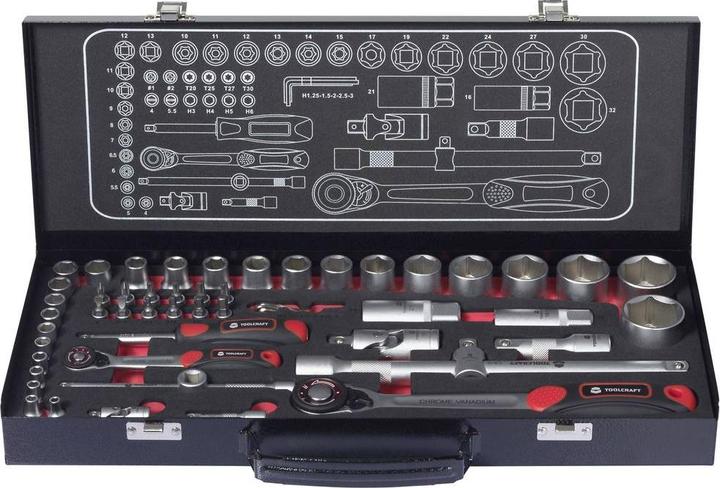 Produktbild Toolcraft Umschaltknarren-Set (1/4", 1/2")