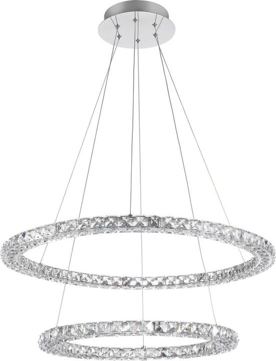 Actual product image Nova Luce QUENTIN LED pendant light chrome 60W neutral white 120x70cm 9172518