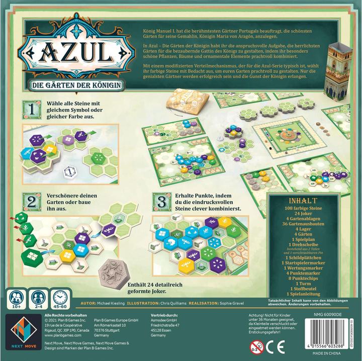 Produktbild Asmodée Azul: Die Gärten der Königin (Deutsch)