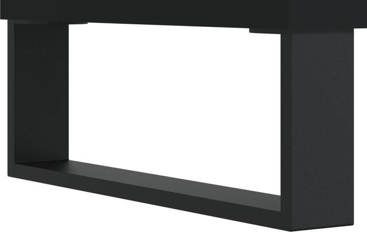 Image du produit VidaXL Plattenschrank Schwarz 84,5x38x89 cm Holzwerkstoff, Farbe (84.5 x 38 x 89 cm)