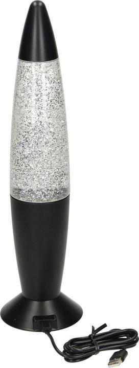 Produktbild Glitzer-LED-Lampe mit Farbwechsel, 34 cm