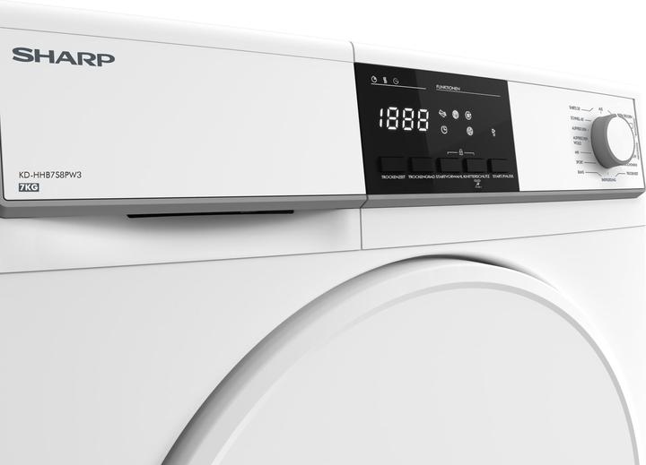 Immagine prodotto Sharp KD-HHB7S8PW3-DE (7 kg, A destra)