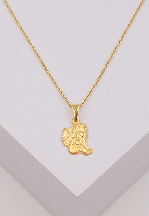 Immagine prodotto Muau Ciondolo angelo in oro giallo 750, 19x10mm (Oro giallo 750)