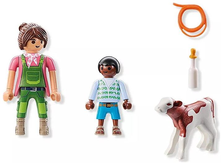 Actual product image Playmobil 71803 Farmer's wife with child and calf (71803)