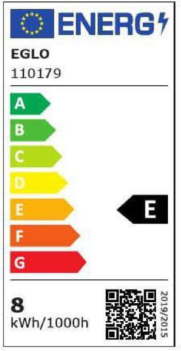 Energie-Label EGLO LED paere 7,3W/827 (60W) klar 3-tr (E27, 7.30 W, 806 lm, 1 x, E)