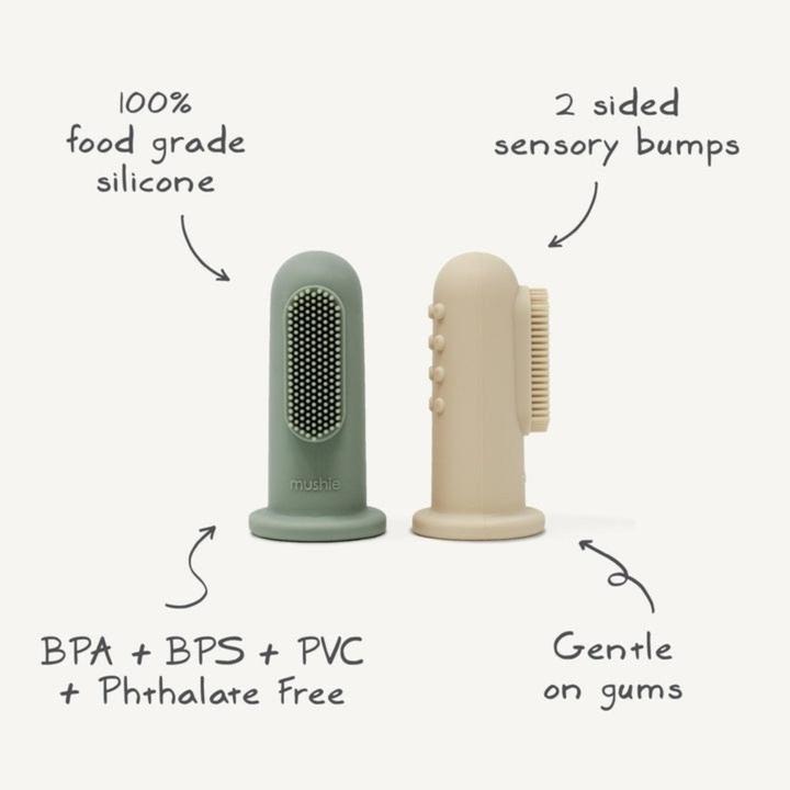 Produktbild Mushie Fingerzahnbürste (2 x)
