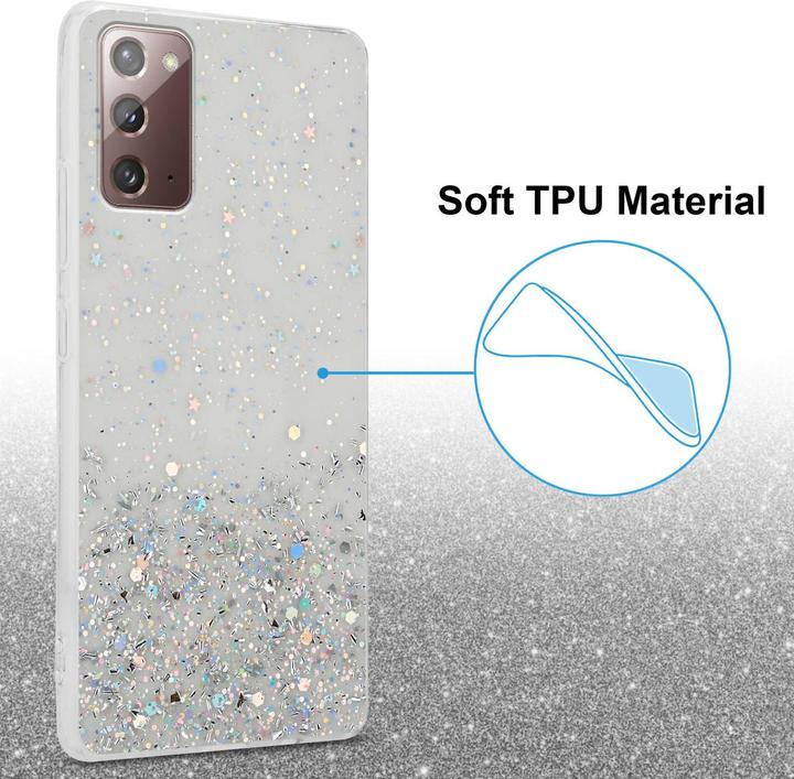 Actual product image Cadorabo TPU cover with glitter for Samsung Galaxy NOTE 20 (Samsung Galaxy Note 20)