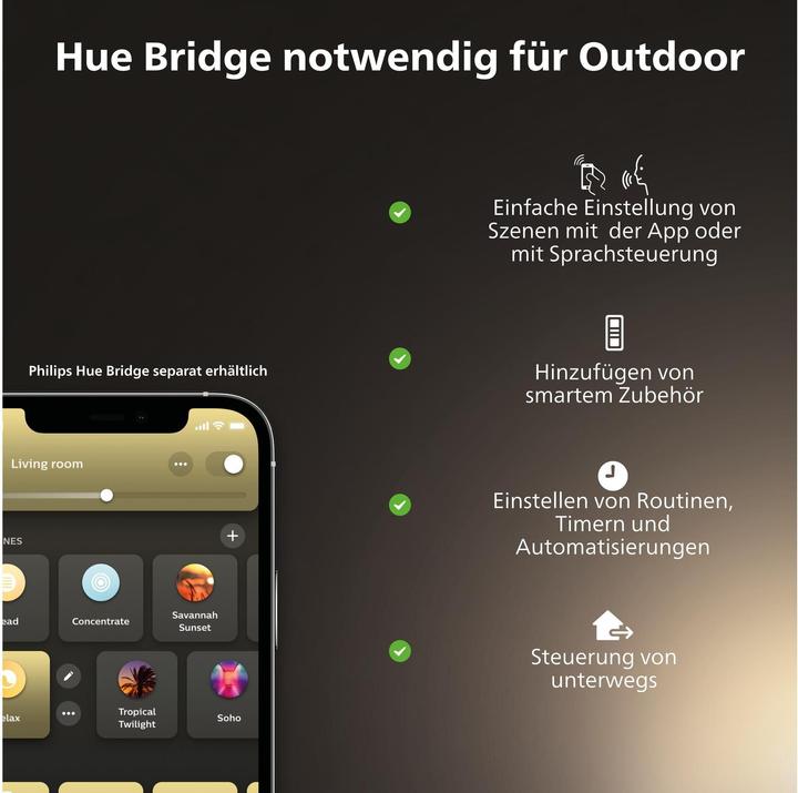 Produktbild Philips Hue Turaco Basis (806 lm, E27)