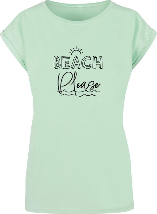 Merchcode Ladies Beach Please Extended Shoulder Tee - 112615