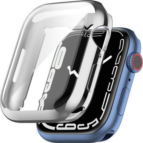 Produktbild Cover-Discount Apple Watch 45mm - Gummi Schutz Case silber