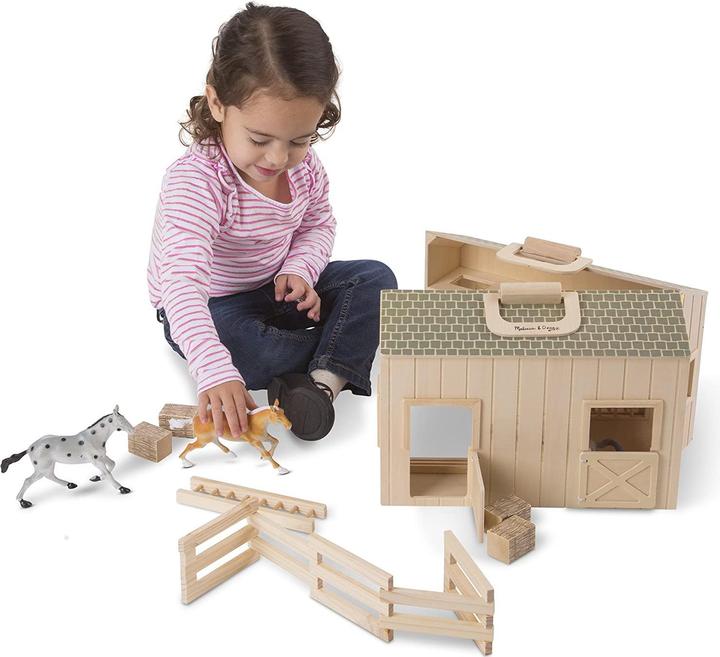 Actual product image Melissa & Doug Mini horse stable