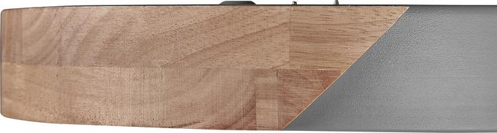 Actual product image Beliani Ceiling light LED grey / light wood shade round PATTANI (1400 lm)