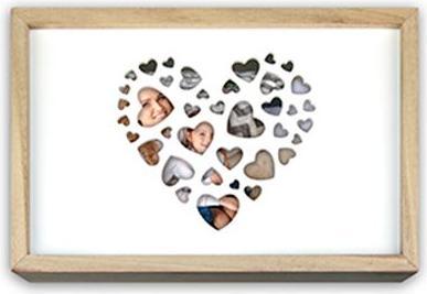Actual product image ZEP Love Box USB 13x18 wood for photos and stick (13 x 18 cm)