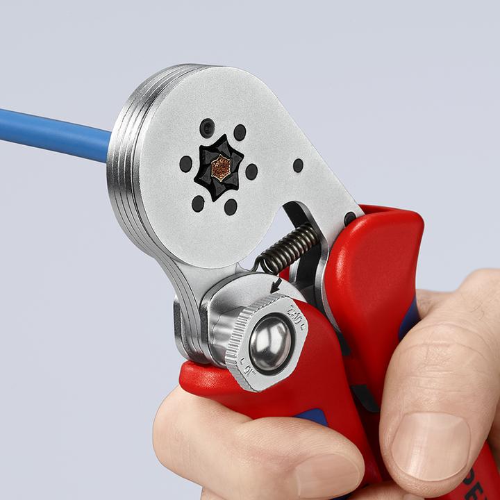 Image du produit Knipex Pince à sertir auto-ajustable pour embouts de câble (180 mm)