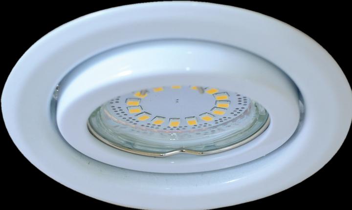 Tracon Einbauleuchte für Spotlampen, schwenkbar, weiss