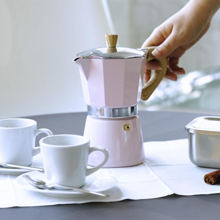Actual product image Profino Venezia - Espresso maker, pink, 9 cups (9 T.)