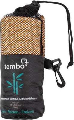 Produktbild Tembo Bambus Reisehandtuch mit Aktivkohlefasern Orange M