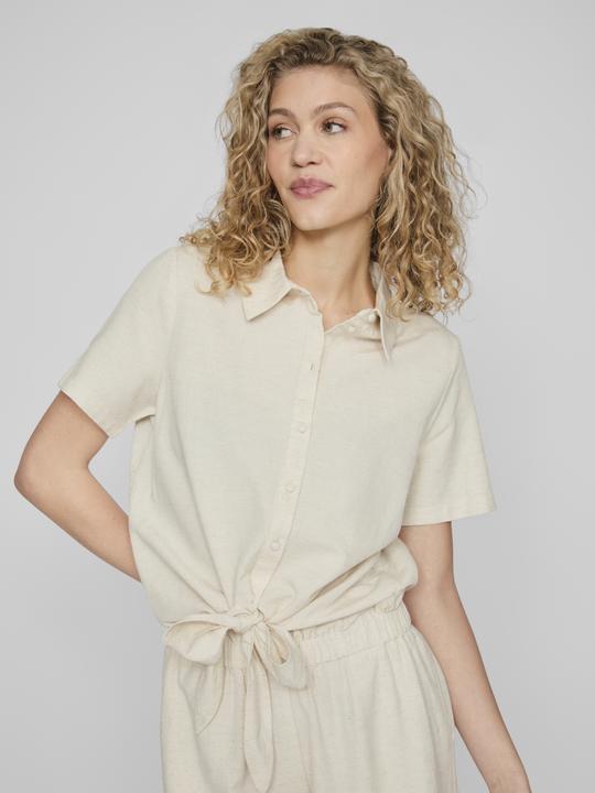 Actual product image Vila Short-sleeved shirt tied at the front (34)