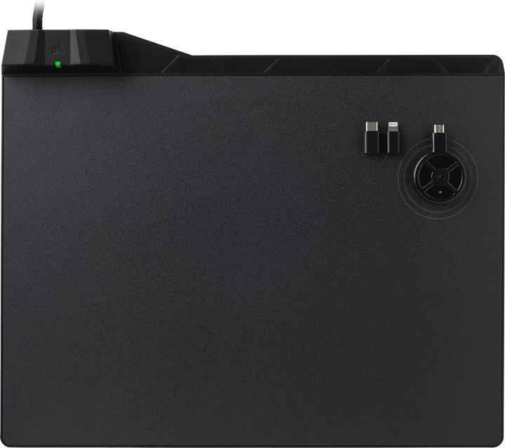 Produktbild Corsair MM1000 mit kabelloser Qi-Ladezone (L)
