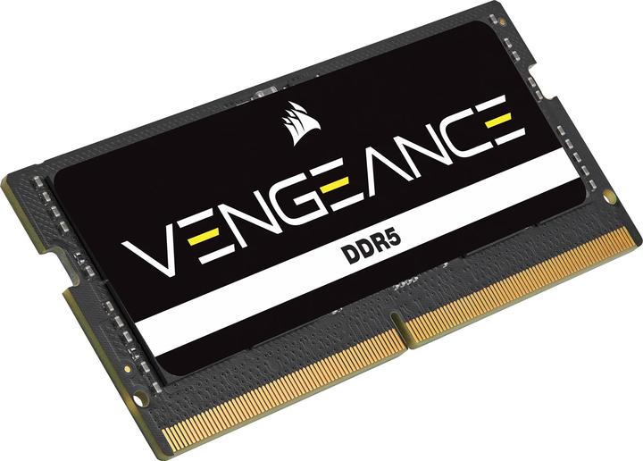 Image du produit Corsair DDR5, 5600MT/s 64Go 2x32Go SODIMM, Unbuffered, 48-48-48-90, Black PCB, Std PMIC, 1.1V, VENGEANCE DDR (2 x 32GB, 5600 MHz, RAM DDR5, SO-DIMM)