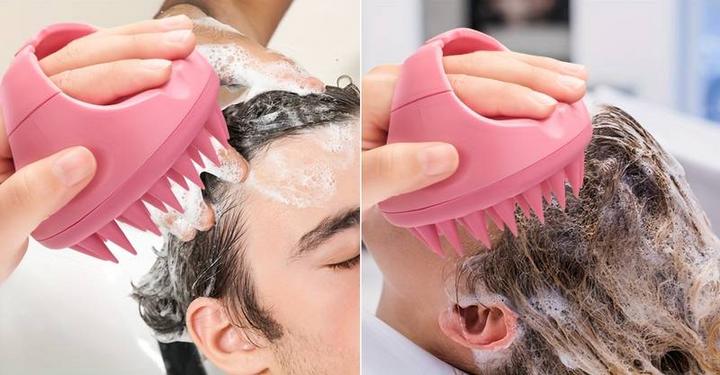 Image du produit PhoneLook Brosse en silicone massage cuir chevelu menthe