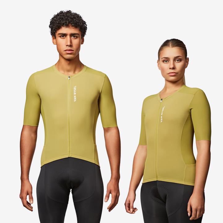 Produktbild Van rysel Radtrikot Rennrad kurzarm Sommer Unisex Racer 2 Khaki (XS)