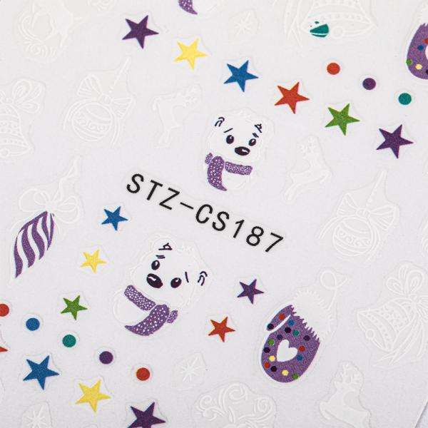 Actual product image Nagellack24 Self-adhesive nail art stickers - Christmas colour mix