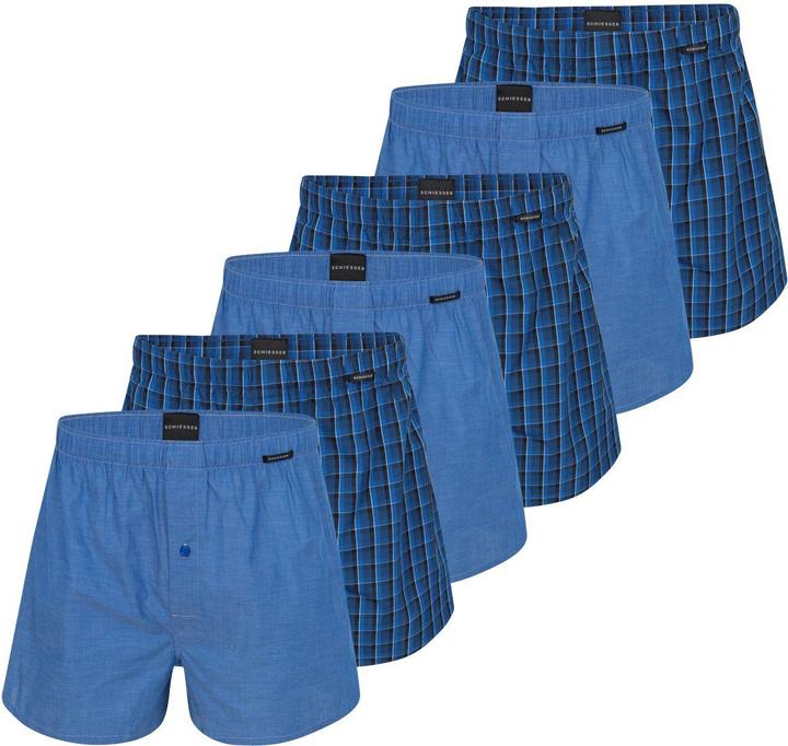 Produktbild Schiesser 6er Pack Web Boxershorts (XXL, 6er Pack)