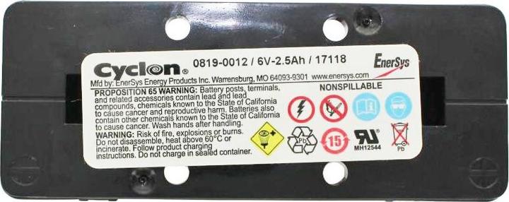 Produktbild Hawker Energy Akku 0819-0012 Cyclon 2.5-6 0819-1006 (6 V, 2.50 Ah)