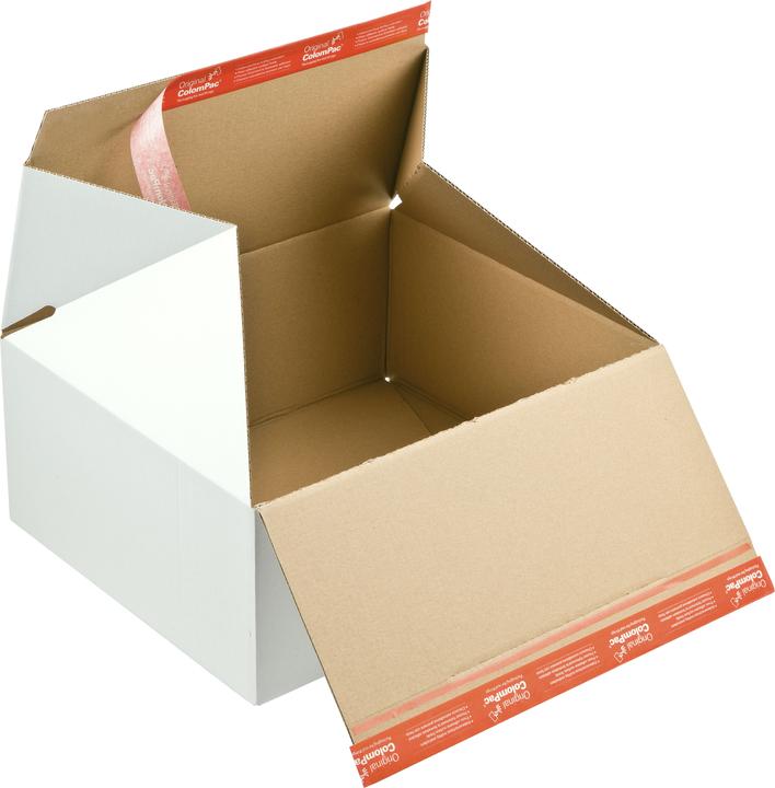 Colompac Cartone Premium con fondo lampo CP 155, vari formati, piegatura a Z, chiusura autoadesiva (31 x 19 x 13,5 cm, 1 x)