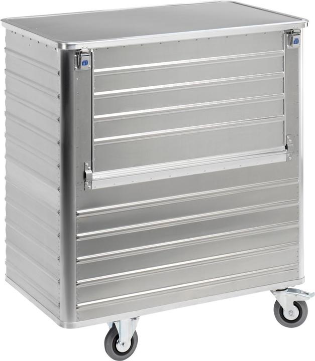 Immagine prodotto Gmöhling Carrello a cassetta in alluminio, pannello laterale ribaltabile (300 kg)