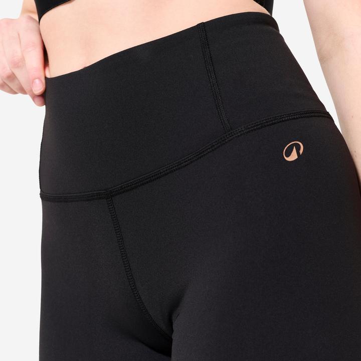 Immagine prodotto Domyos Tanz-Leggings Damen Modern Dance flacher hoher Taillenbund - schwarz (W30/L31)