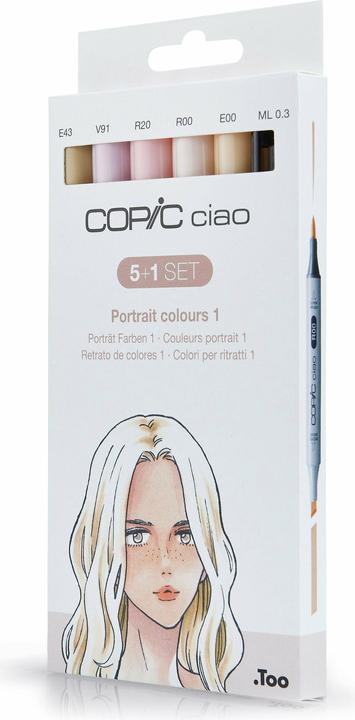 Actual product image Copic Skin tones (Grey, 3 mm, 6 x)