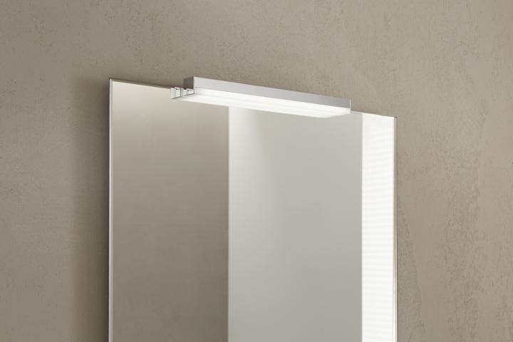 Actual product image Emco LED mirror clamp-on luminaire SYSTEM 2 horizontal, chrome 400mm (Neutral White, 50 cm, Indoor)