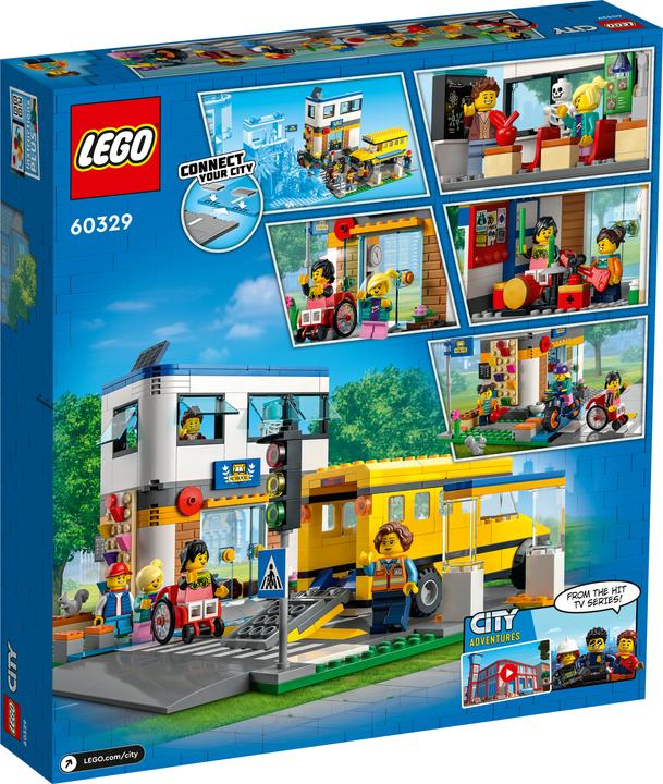 Actual product image LEGO School with school bus (60329, LEGO City)