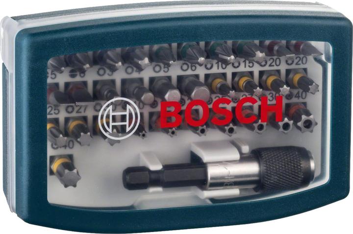 Produktbild Bosch Professional Zubehör Schrauberbit Set (Kreuz Phillips PH M2, Kreuz Phillips PH M3, Kreuz Pozidriv PZ M2, Kreuz Pozidriv PZ M3, Sechskant (hexagonal) M3, Sechskant (hexagonal) M4, Sechskant (hexagonal) M5, Sechskant (hexagonal) M6, Schraubschlitz M3, Schraubschlitz M4, Schraubschlitz M5, Schraubschlitz M6, Innensechsrund TX M10)