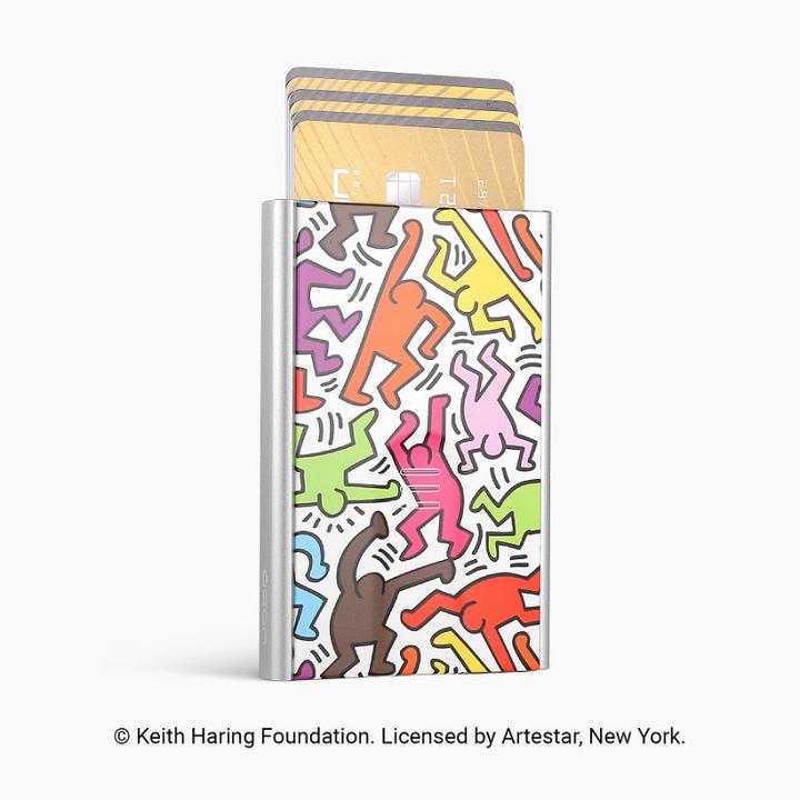 Ögon Kreditkartenetui K.HARING Color Slider Print