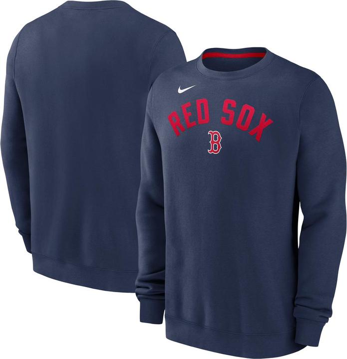Nike Boston Red Sox Classic Twill Crew Neck Fleece 2XL (XXL)