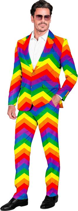 Produktbild Widmann Party Fashion Anzug Regenbogen Muster Jackett & Hose (XL)